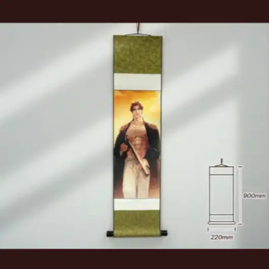 Toxin - The Black Martial Emperor Royal Portrait (Silk Scroll) - Mr Blue - Scroll - Harumio