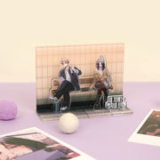 Featuring character artwork inspired by the series, this collectible acrylic diorama stand combines detailed illustrations and layered design elements to create an eye-catching display piece.