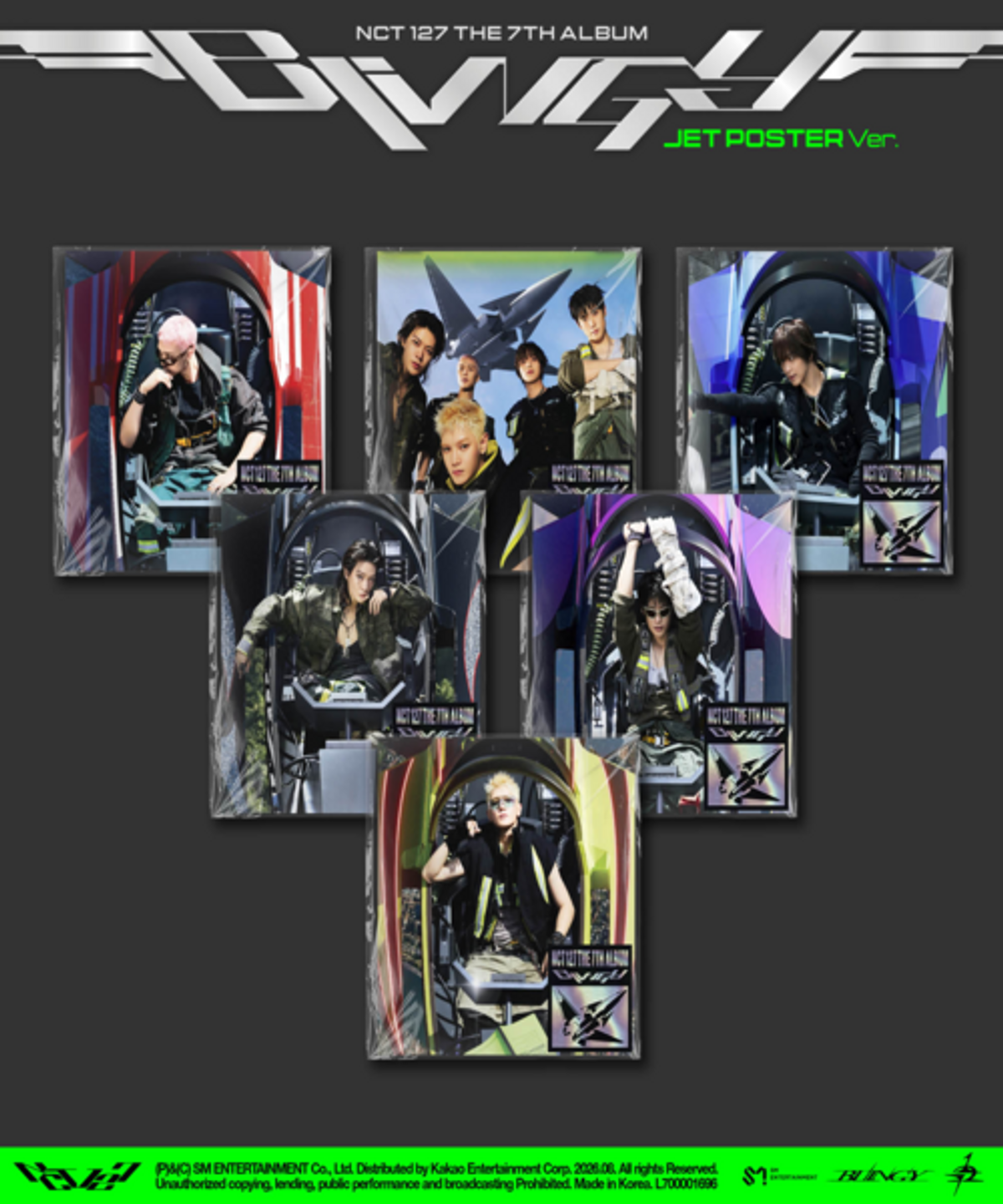 Add NCT 127's 7th Studio Album, BLINGY (JET Poster Ver.), to your K-pop collection.