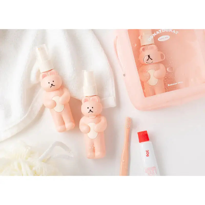 Romane - DONATDONAT Bear Travel Bottle Set - Romane - Travel Container - Harumio