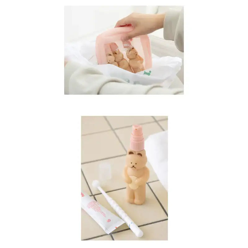 Romane - DONATDONAT Bear Travel Bottle Set - Romane - Travel Container - Harumio