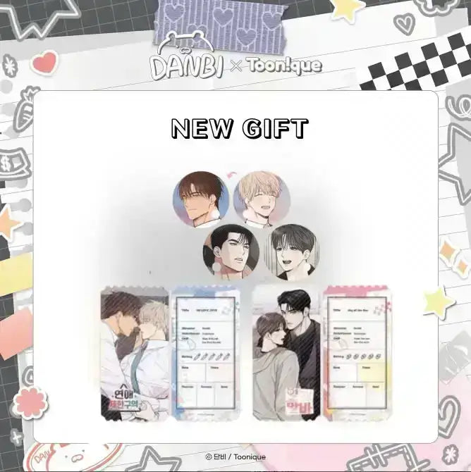 No Love Zone & Gig of the Day - Postcard Book Set - Toon!que - Postcard Book - Harumio