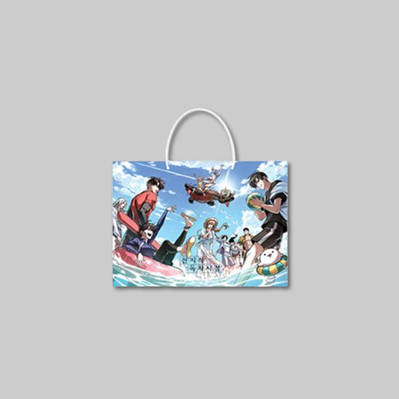 Featuring exclusive designs from the Midsummer Cruise collection, this collectible paper bag showcases artwork inspired by Omniscient Reader's Viewpoint.