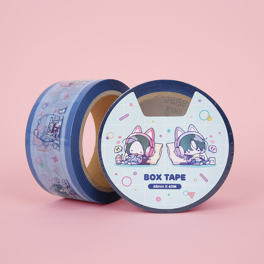 Add a fun character-themed touch to your packages, crafts, and everyday projects with the official Our Guild Idol  Box Tape.