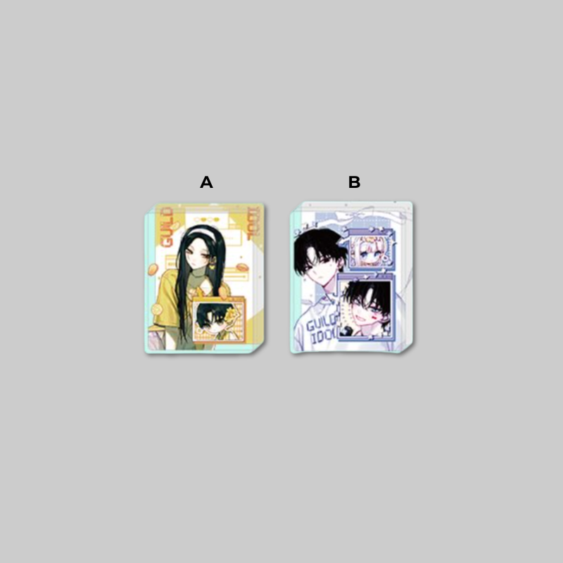 Showcase the charming artwork of Our Guild Idol with the official Pop-Up – Acrylic Block.