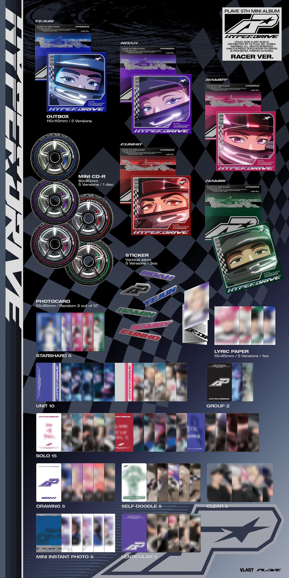 PLAVE - 5th Mini Album HYPERDRIVE (Racer Ver.)