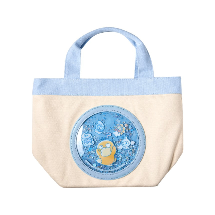 Pokémon - Psyduck in the Rain Glitter Tote Bag