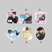 Created for the Red Thread Quest Pop-Up Store, this collectible sticker set features exclusive character artwork in a larger format, making each design stand out.
