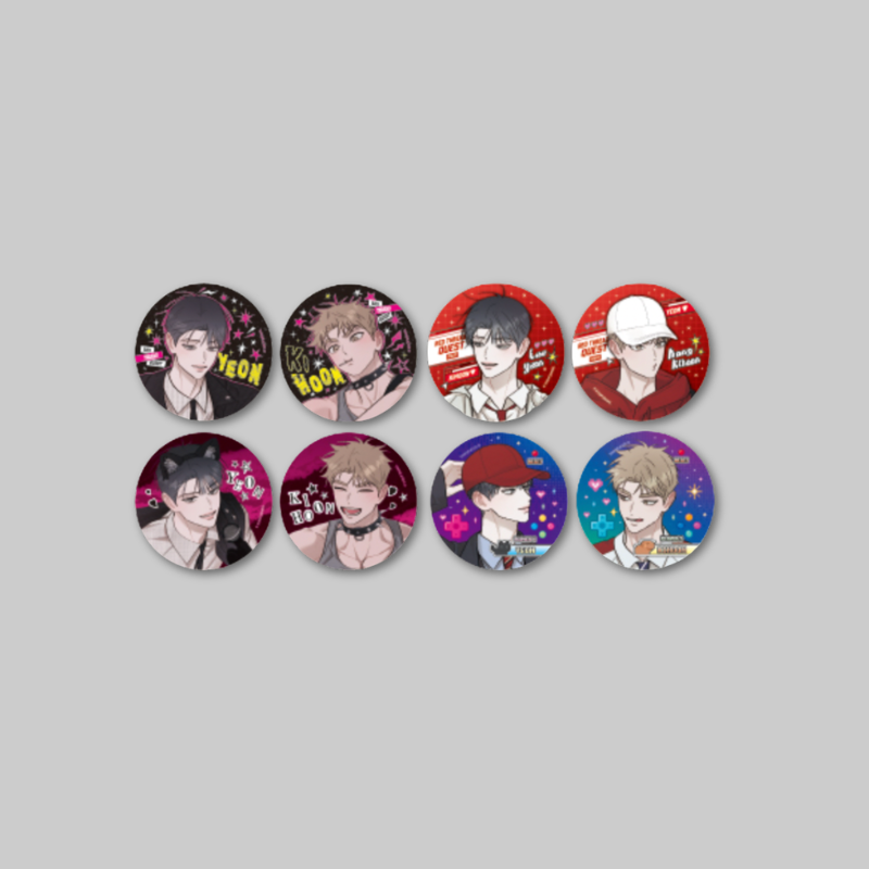 Created for the Red Thread Quest Pop-Up Store, this collectible can badge features exclusive LD (Large Deformed)-style character artwork inspired by the series.