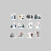 Created for the Red Thread Quest Pop-Up Store, this collectible mini stand features exclusive SD (Super Deformed) character artwork inspired by the series.