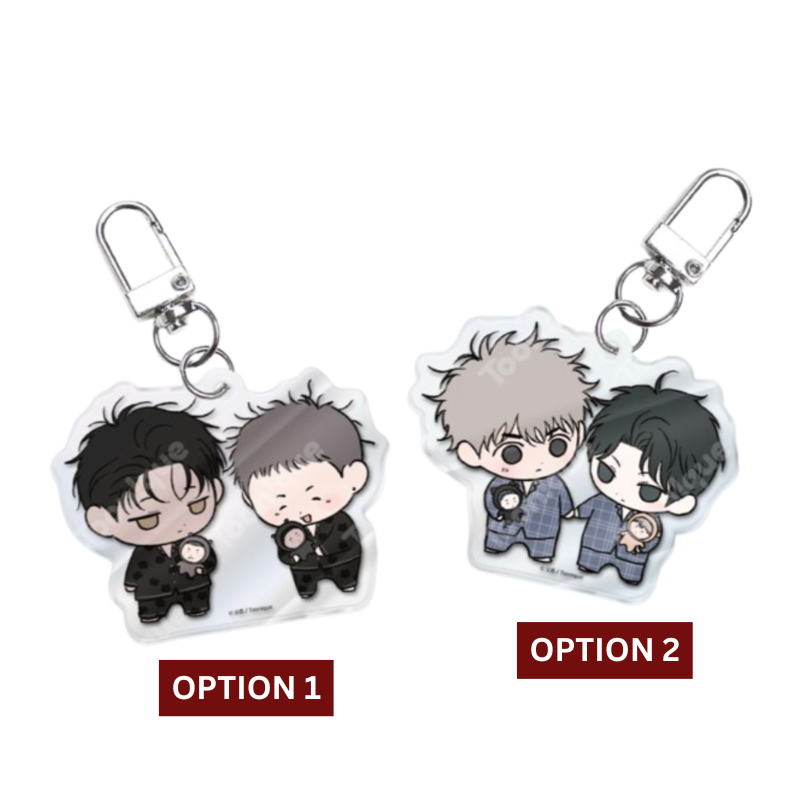 Toonique Cafe x Opposites Attract - SD Acrylic Keyring