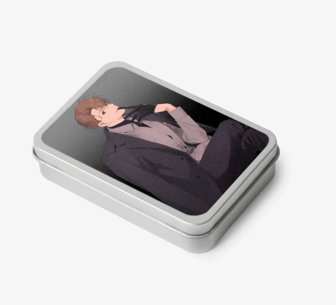 Yours To Claim - Mafia Teen Case / Photocard Case Silver Hinged Tin Box (Small) - Marpple Shop - Photo Card - Harumio