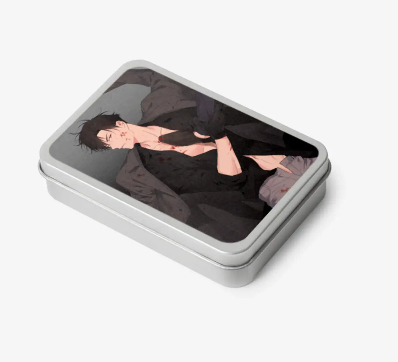 Yours To Claim - Mafia Teen Case / Photocard Case Silver Hinged Tin Box (Small) - Marpple Shop - Photo Card - Harumio