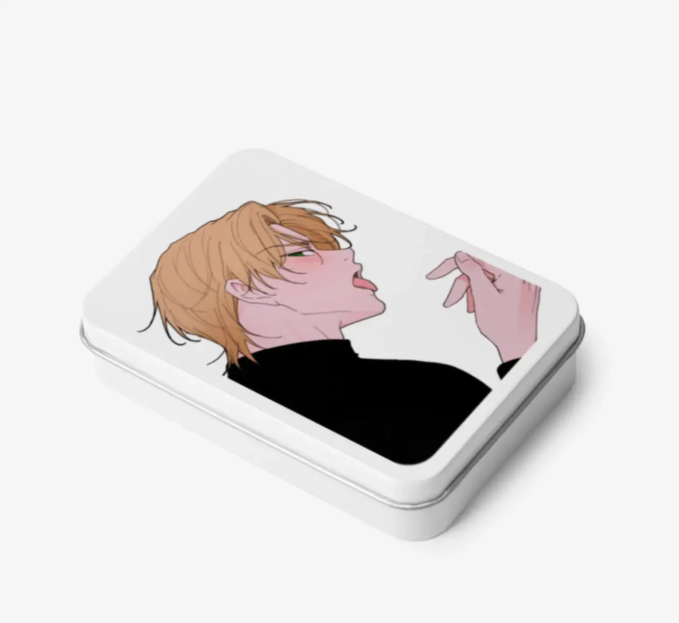 Yours To Claim - Lick Teen Case / Photocard Case White Hinged Tin Box (Small) - Marpple Shop - Tin Case - Harumio