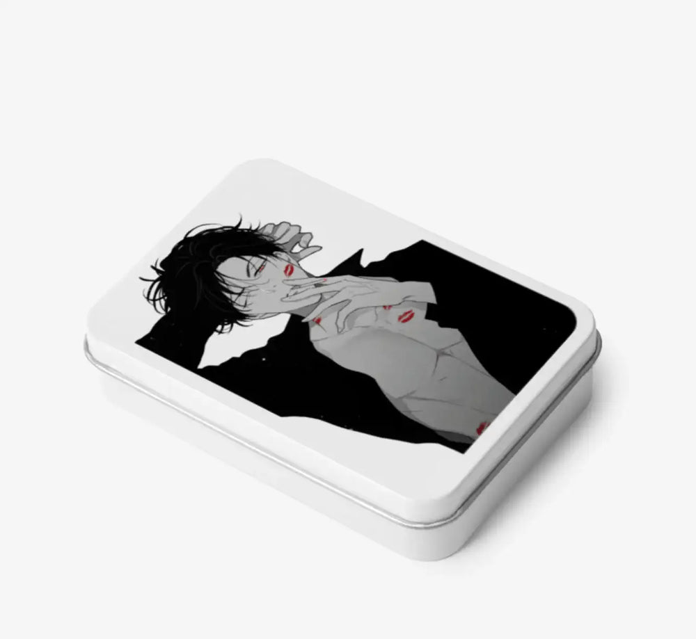 Yours To Claim - Teen Case / Photocard Case White Hinged Tin Box (Small) Ver. 2 - Marpple Shop - Tin Case - Harumio