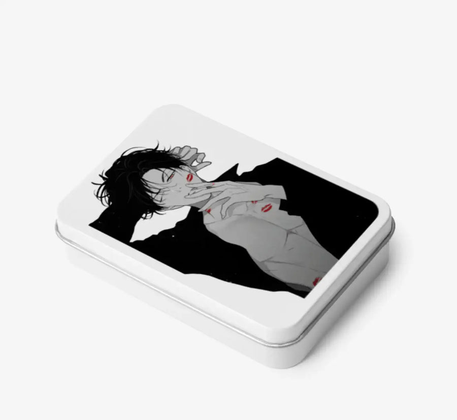 Yours To Claim - Teen Case / Photocard Case White Hinged Tin Box (Small) Ver. 2 - Marpple Shop - Tin Case - Harumio