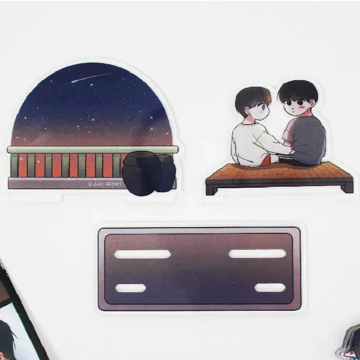 Between the Stars - Acrylic Diorama - PolarFox - Acrylic Figure - Harumio