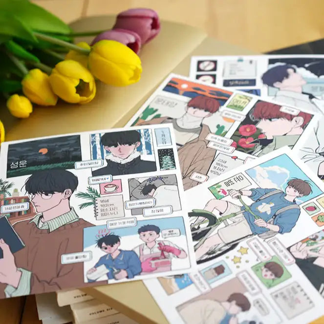 Between the Stars - Postcard Set - PolarFox - Postcards - Harumio