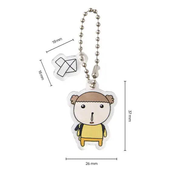 Maru Is a Puppy - SD Character Pack Keyring - Webtoon Friends - Acrylic Keyring - Harumio