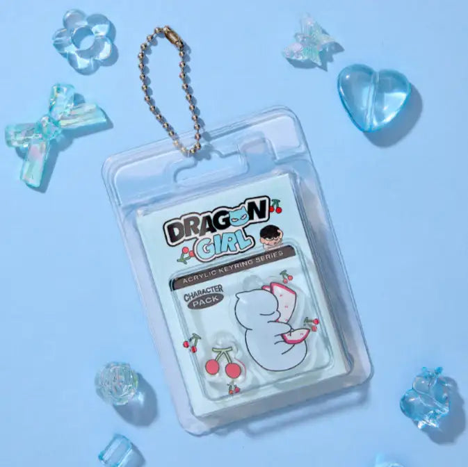 Dragon Girl - SD Character Pack Keyring - Webtoon Friends - Acrylic Keyring - Harumio