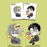 The Pizza Delivery Man and the Gold Palace - Sticker Seals & Acrylic Corotto Set