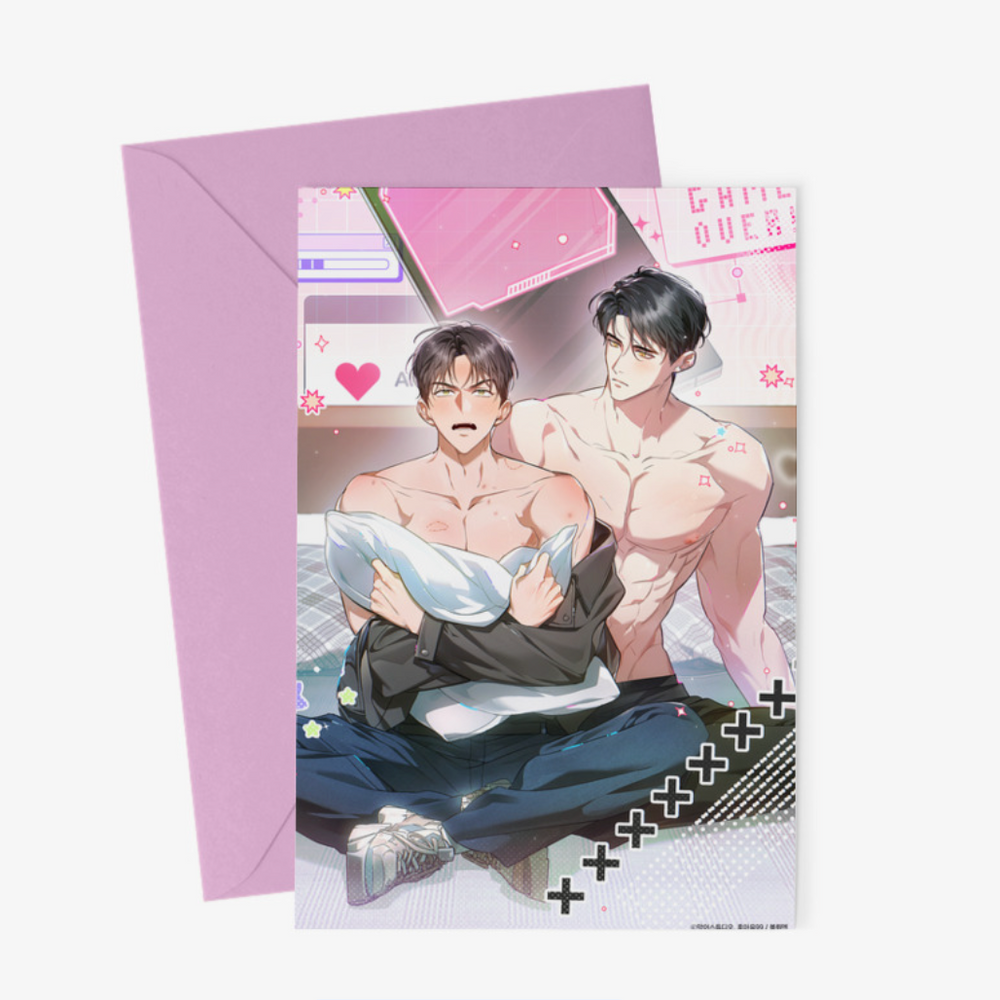 Locked up With My Childhood Friend - Large Postcard &  Envelope Set