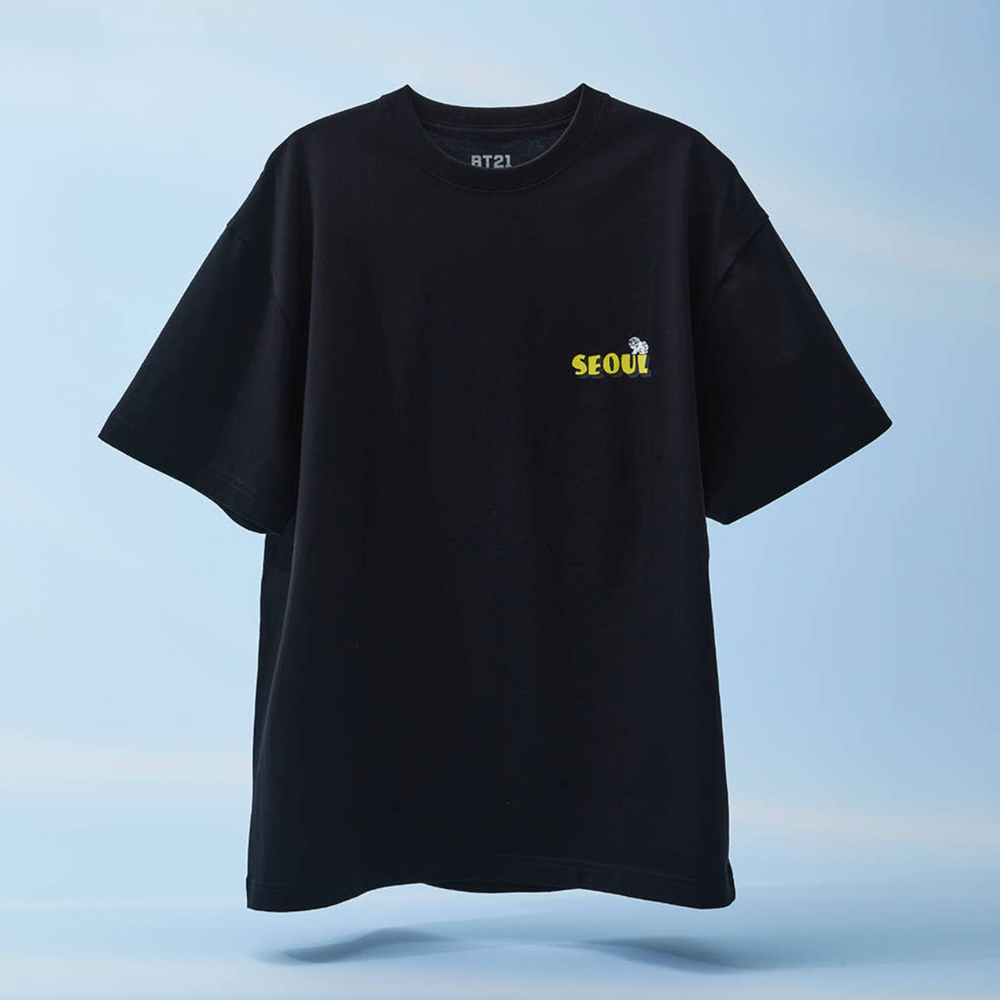 BT21: WORLD VOYAGE - Short Sleeve T-shirt (Black)