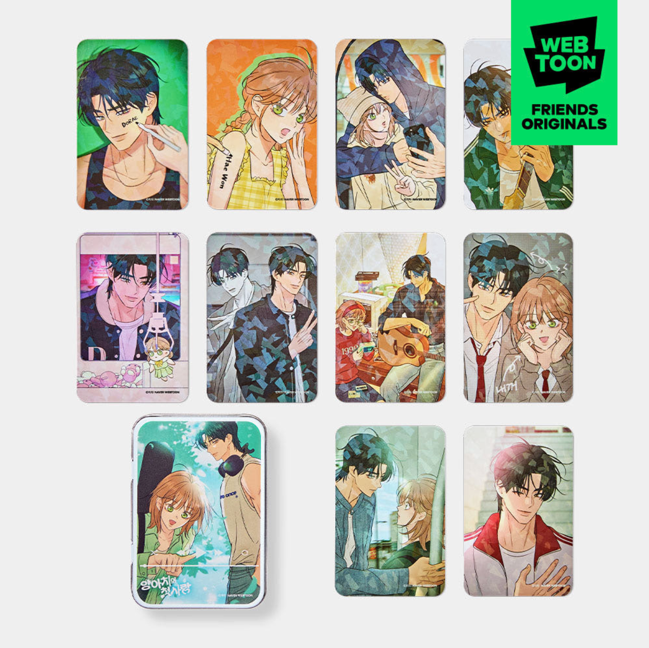 Webtoon Friends Originals - Photocard & Tin Case Set Ver. 2