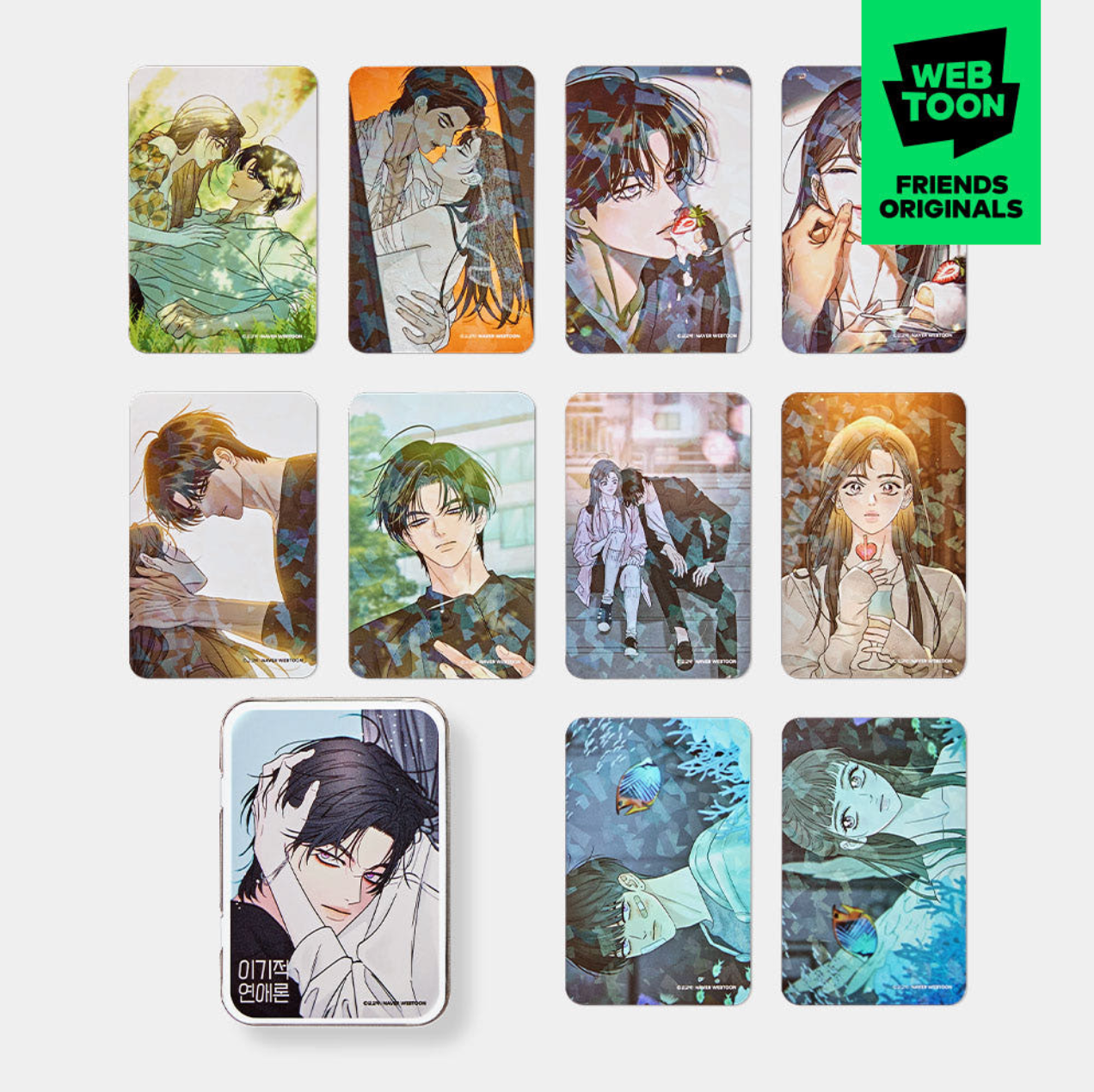 Webtoon Friends Originals - Photocard & Tin Case Set Ver. 2