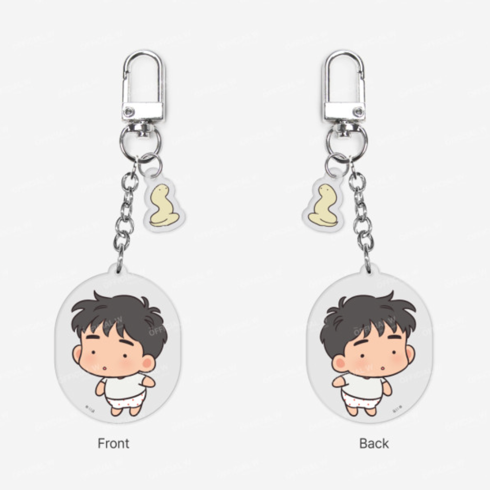 The Sacred Serpent's Seduction - Dress-up Acrylic Keyring