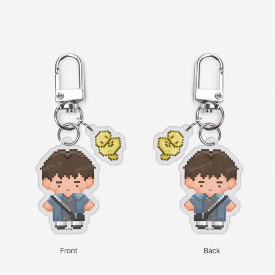 The Sacred Serpent's Seduction - Pixel Acrylic Keyring
