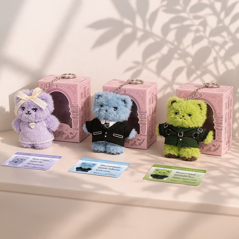 Inspired by the captivating world of Serena, this collectible teddy bear keyring features a charming character-inspired design in a cute and compact form.