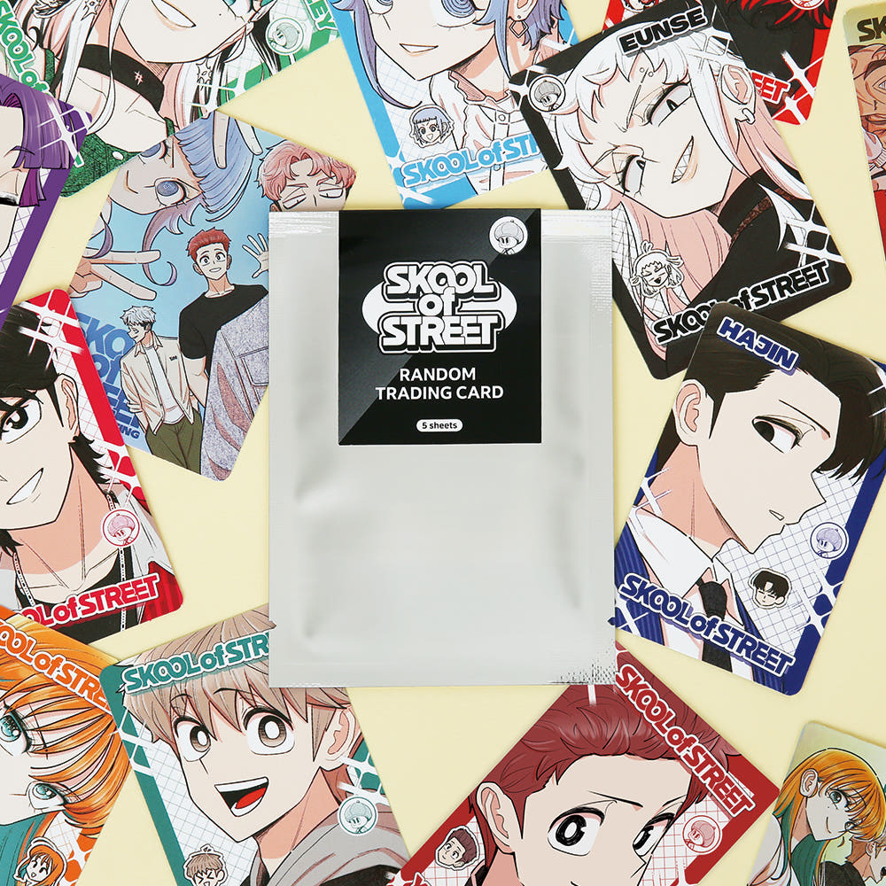 Add an element of surprise to your collection with a random photocard from Skool of Street.