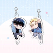 Spear and Shield - Chain Keyring