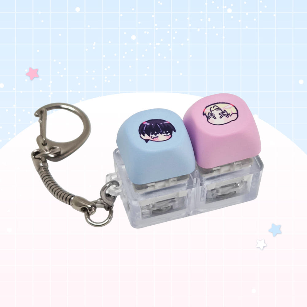 Add a cute and collectible touch to your Spear and Shield collection with the Keycap Keyring.