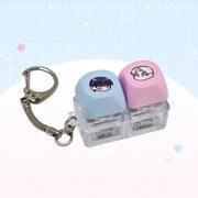 Add a cute and collectible touch to your Spear and Shield collection with the Keycap Keyring.