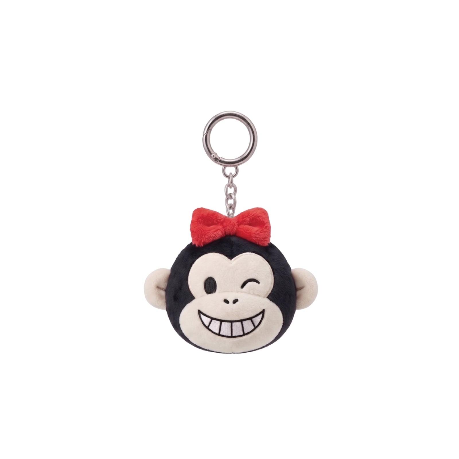 Add a playful yet mysterious touch to your collection with the Spooky In Love Black Monkey Keyring. 
