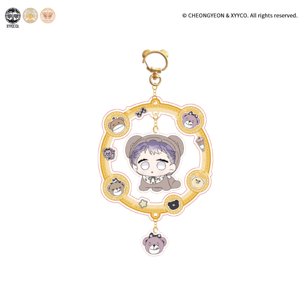 This collectible acrylic keyring features exclusive artwork inspired by Surge Towards You.