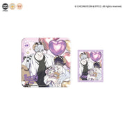 This collectible badge set features exclusive Amusement Park Ver. artwork inspired by Surge Towards You.