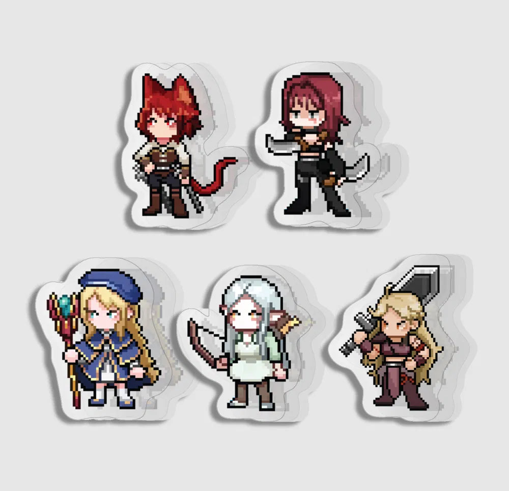 Add a pixel-inspired touch to your collection with the Surviving the Game as a Barbarian - Pixel Acrylic Clip.