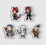 Add a pixel-inspired touch to your collection with the Surviving the Game as a Barbarian - Pixel Acrylic Clip.