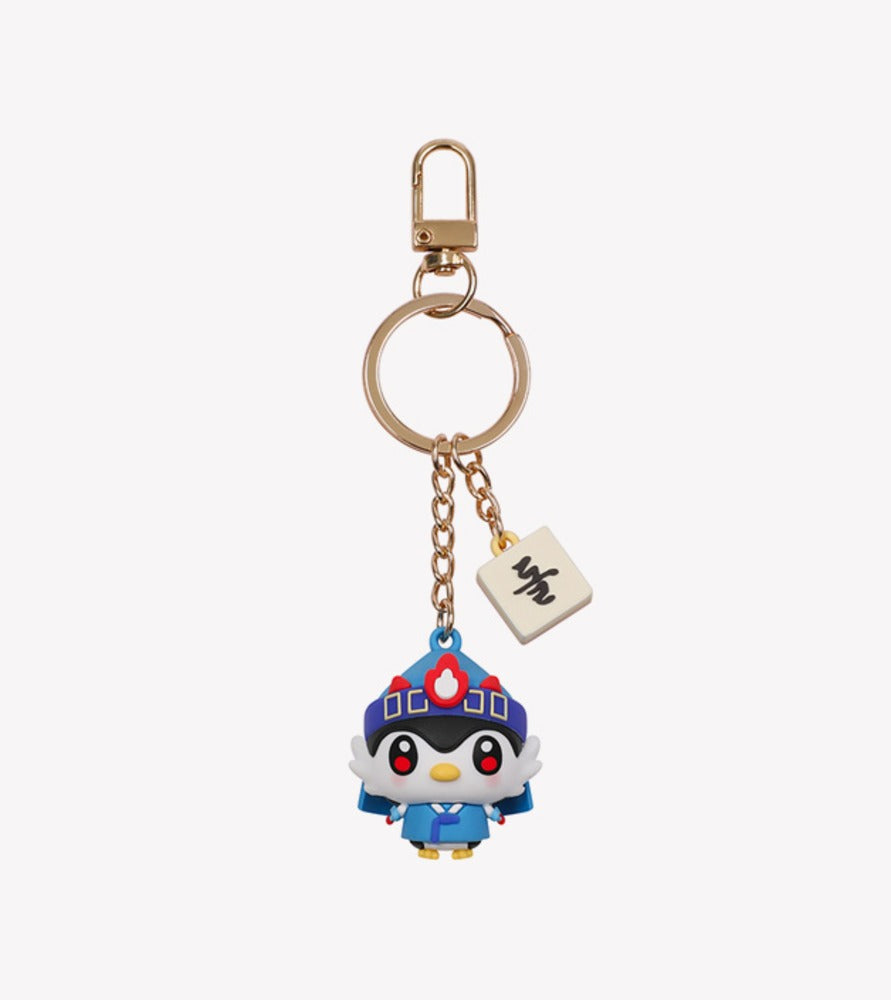 Part of the official ATI collection, this collectible figure keychain features an adorable character-inspired design dressed in a traditional Hanbok outfit.