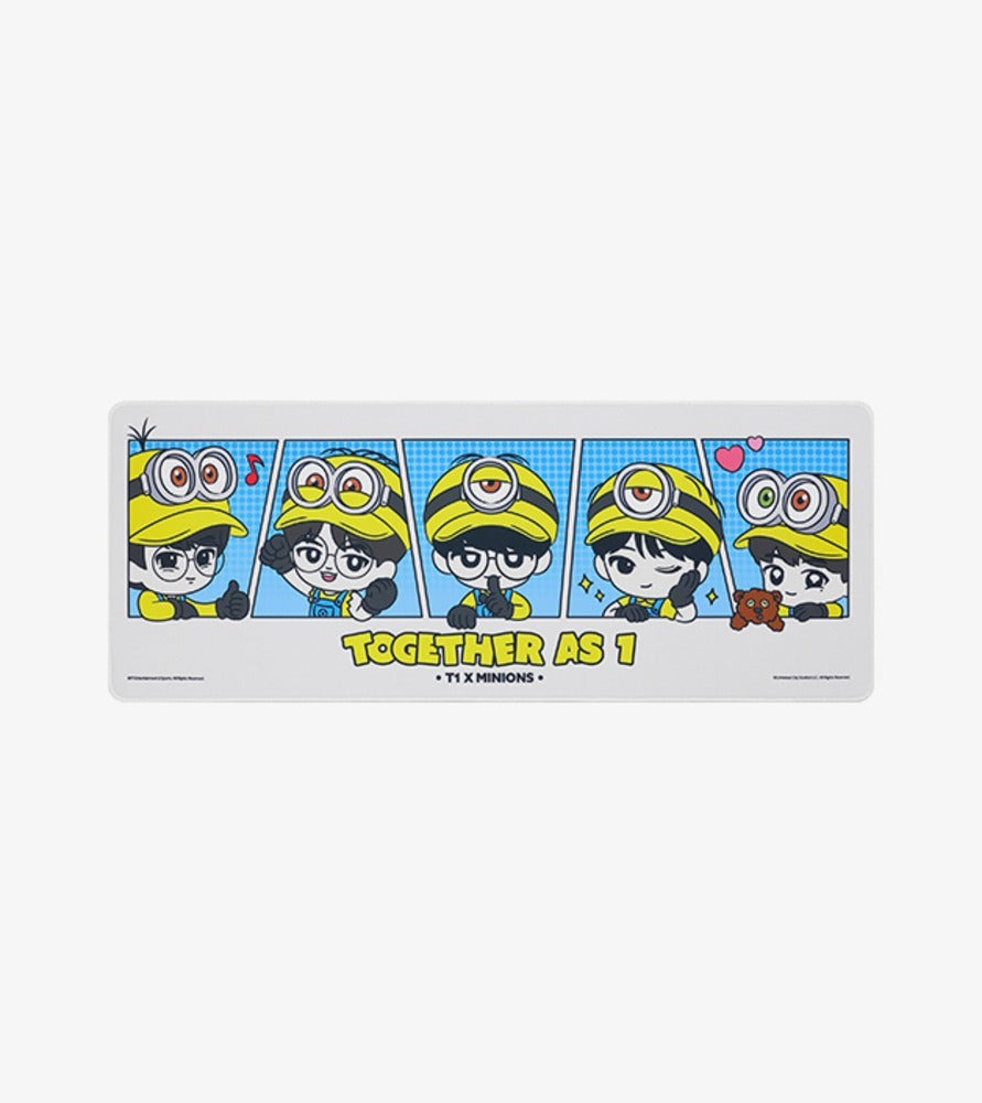 Add a playful crossover touch to your workspace with the T1 x Minion - Desk Mat.