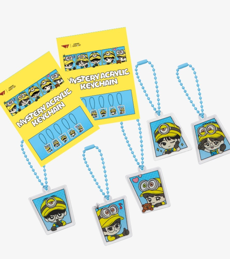 Add a fun surprise to your accessories collection with the T1 x Minion - Mystery Acrylic Keychain.