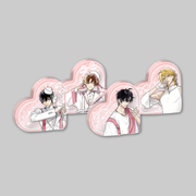 Created as part of the exclusive Toonique collaboration, this collectible acrylic block features vibrant character artwork from Tashiro-kun, Why're You Like This encased in a charming heart-shaped design. 