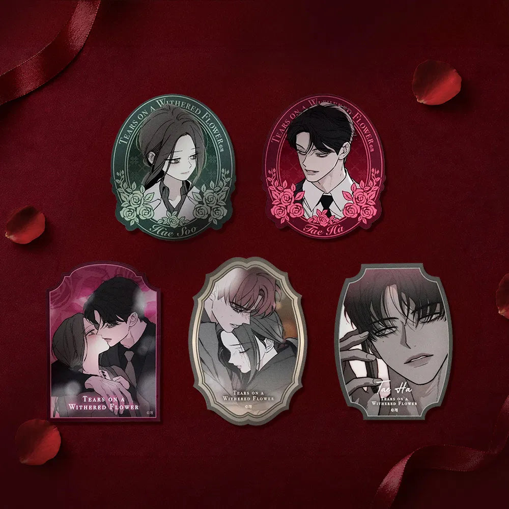 Make a statement with the Tears on a Withered Flower – Big Sticker. 
