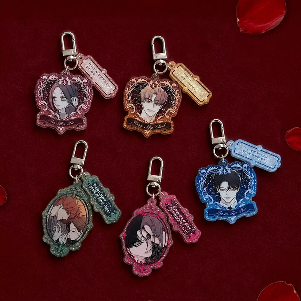 Add a sparkling touch to your everyday accessories with the Tears on a Withered Flower – Glitter Acrylic Keyring (Random). 