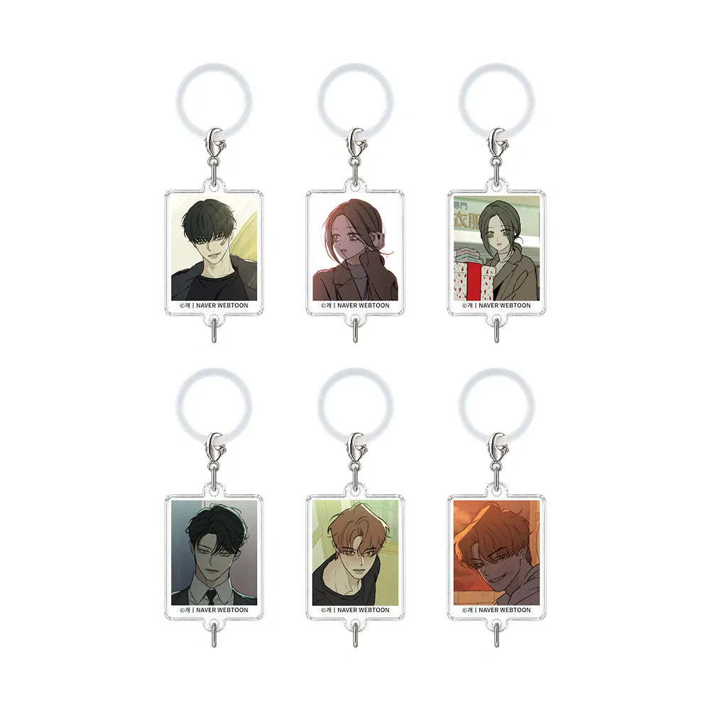 Add a character-inspired collectible to your accessories with the Tears on a Withered Flower - ID Photo Style Charm (Random).