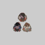 Showcase your love for Tears on a Withered Flower with the Metal Badge. 
