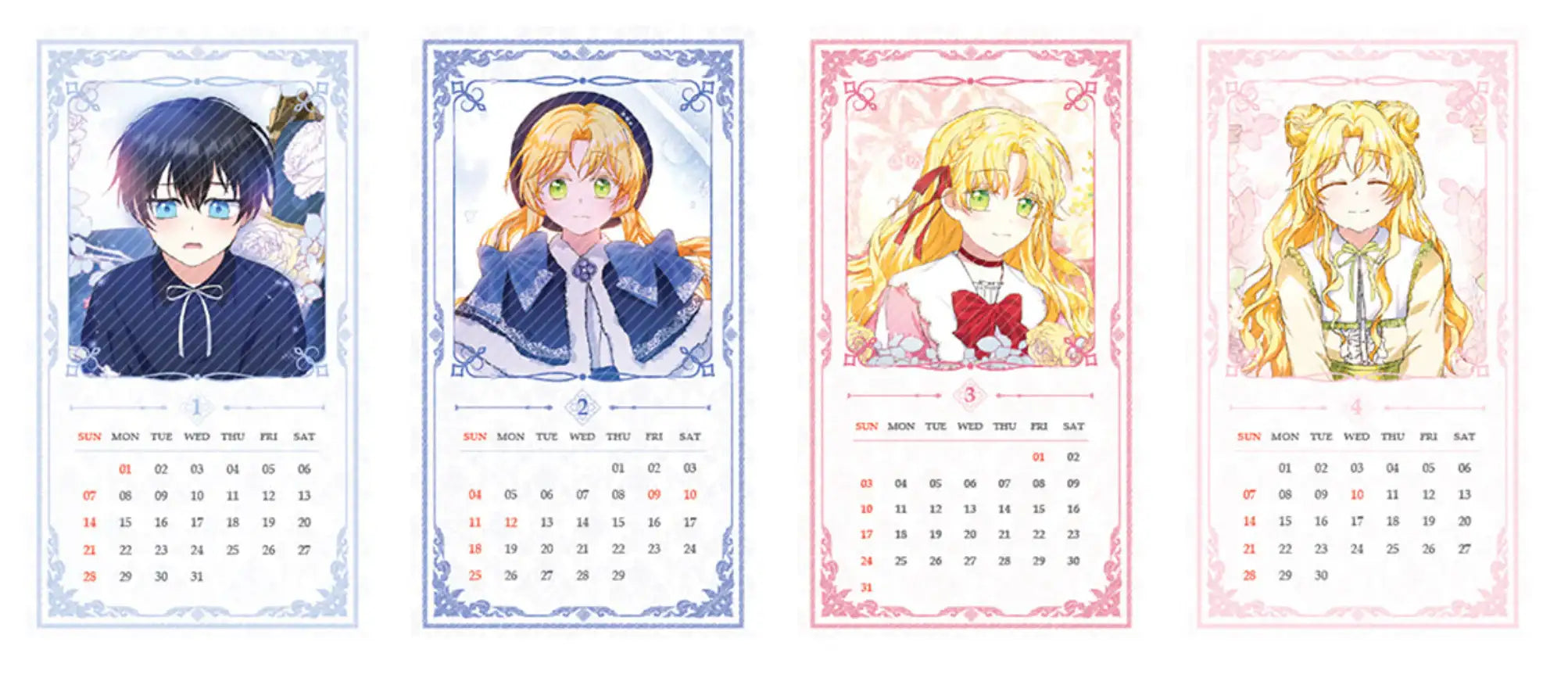 The Duke's Darling Daughter-In-Law - Mini Calendar - Toon!que - Calendar - Harumio